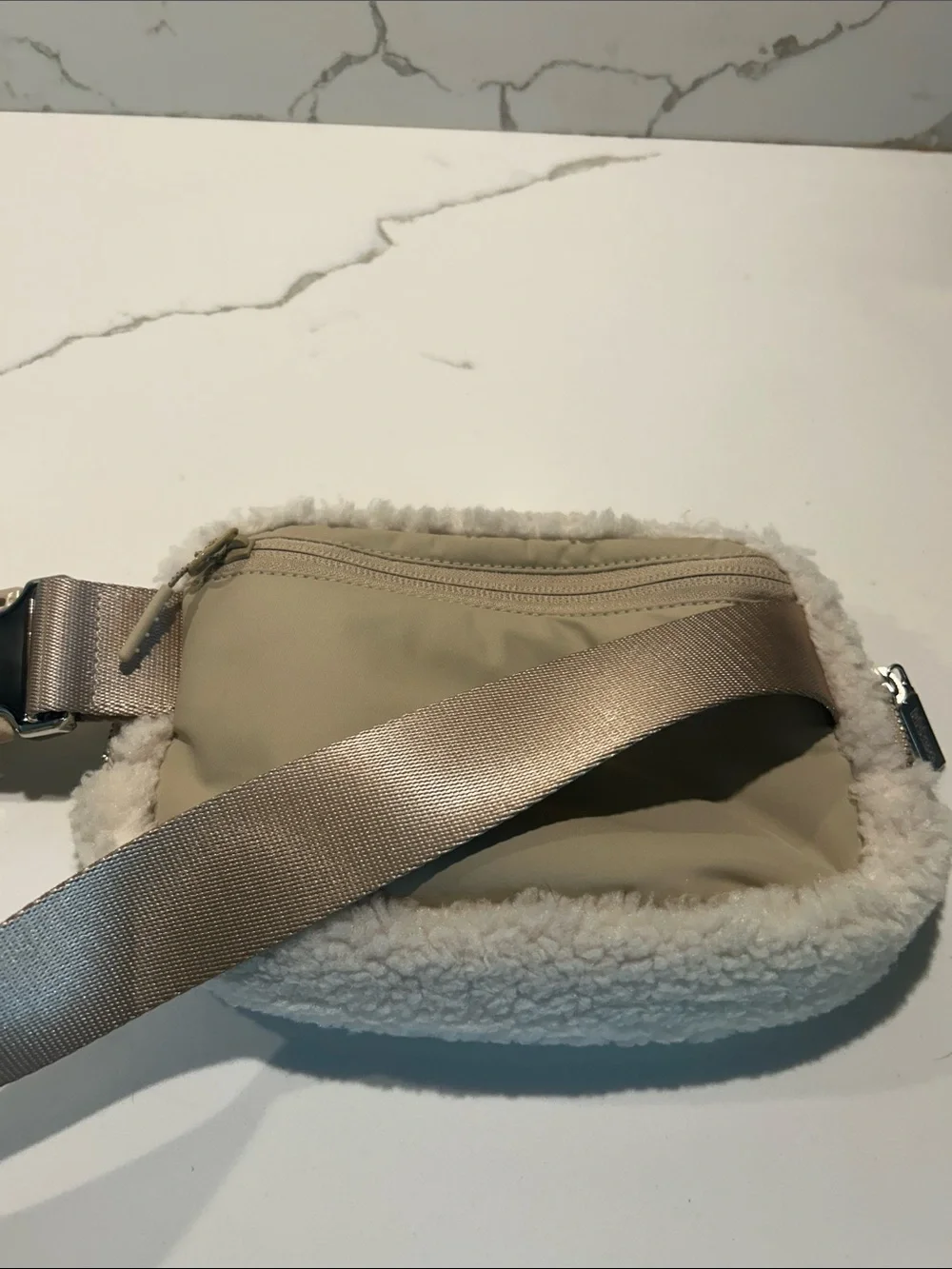 lululemon Everywhere Cream Sherpa Belt Bag Fanny Pack NWOT